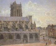 Camille Pissaro The Church of St.Jacques at Dieppe (san08) china oil painting reproduction